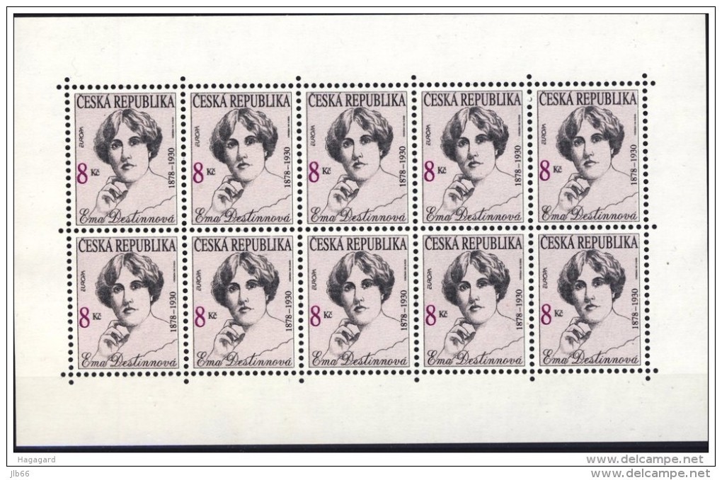 1996  Europa Petite Feuille De 10 Timbres Ema Destinnova Soprano YT 112 - Blocks & Sheetlets