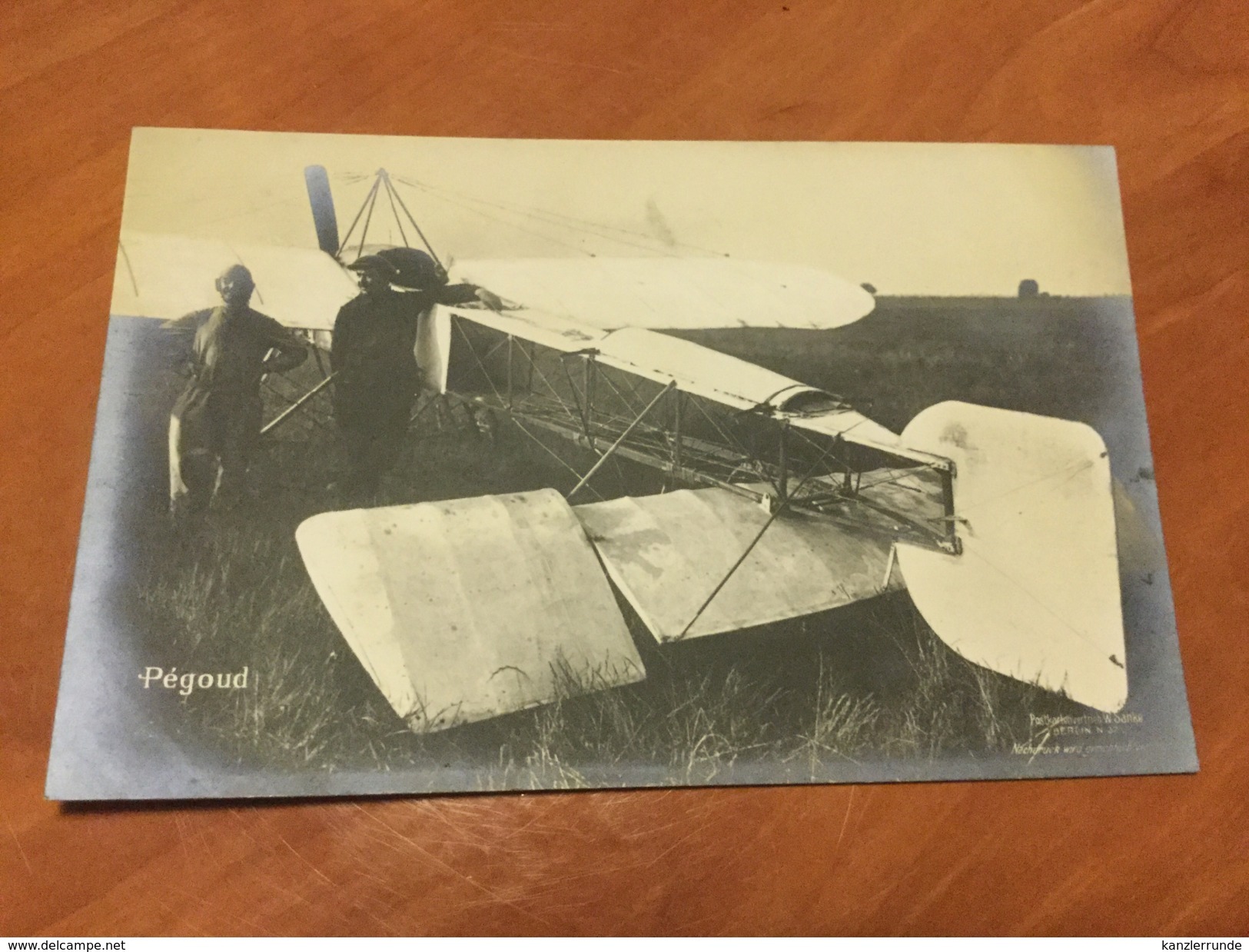 Flugplatz Johannisthal Pegoud Taube Originalaufnahme Sanke 1. Weltkrieg Flieger - Treptow