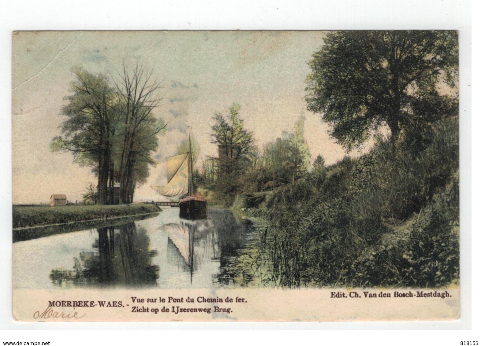 MOERBEKE-WAES. - Vue Sur Le Pont Du Chemin De Fer - Moerbeke-Waas