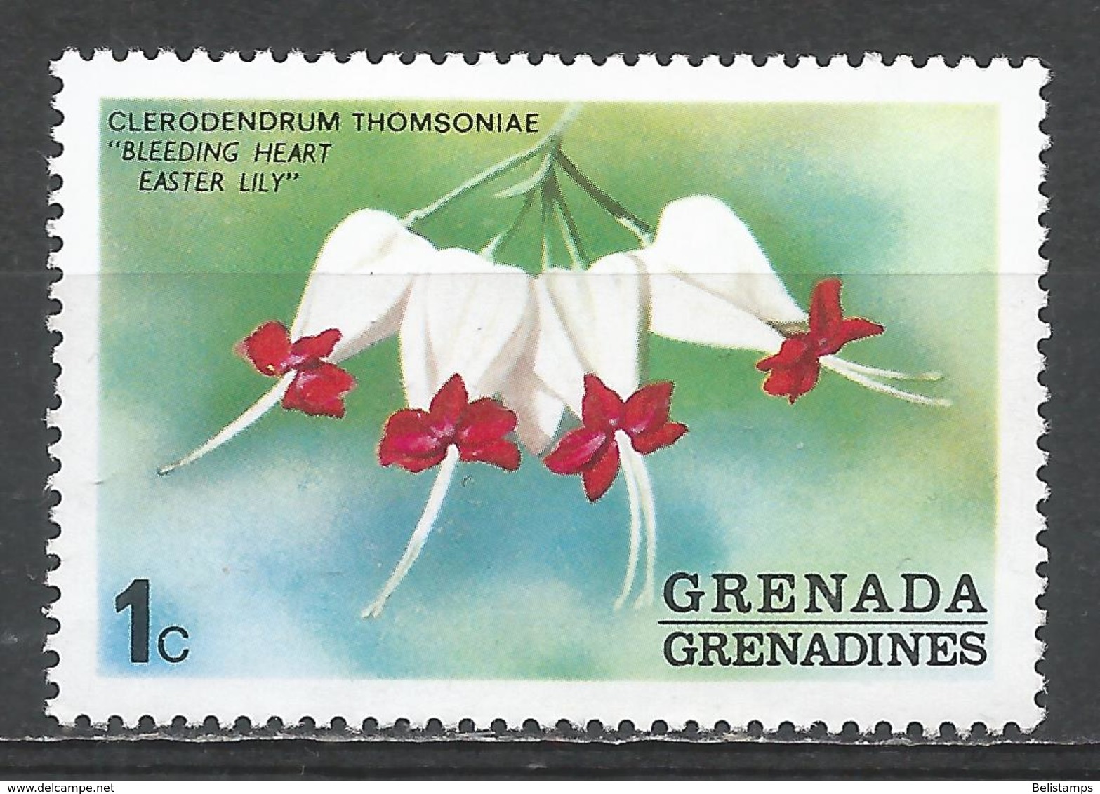 Grenada Grenadines 1975. Scott #51 (MNH) Bleeding Heart, Flower * - Grenade (1974-...)