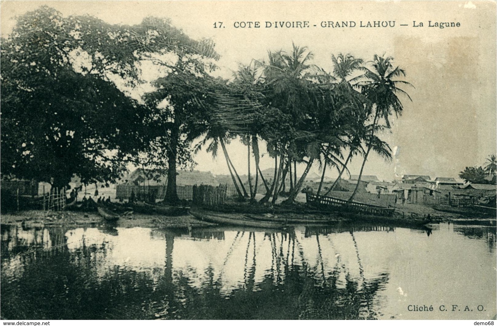 COTE D'IVOIRE  Grand Lahou La Lagune Cliché CFAO - Costa D'Avorio