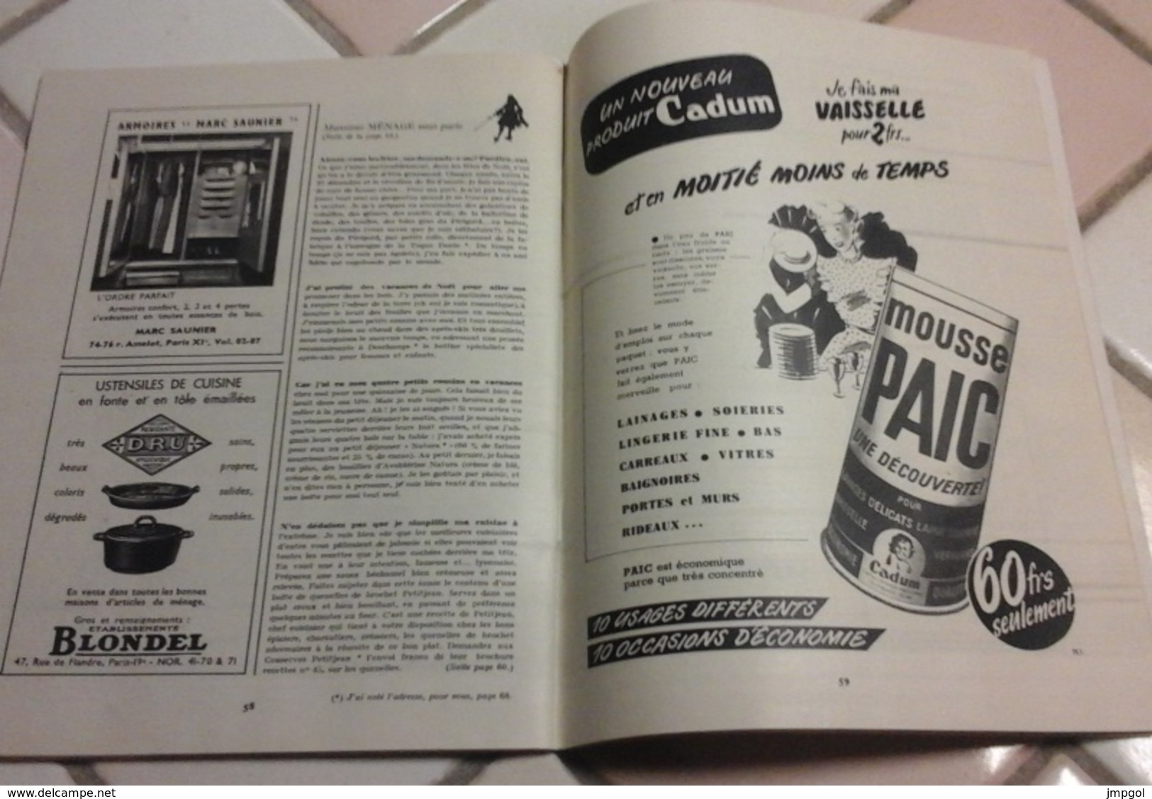 Arts Ménagers N° 6 Janvier 1950 Magazine De La Maison Recettes Electro Ménager Chauffage Ameublement ... - Casa & Decorazione