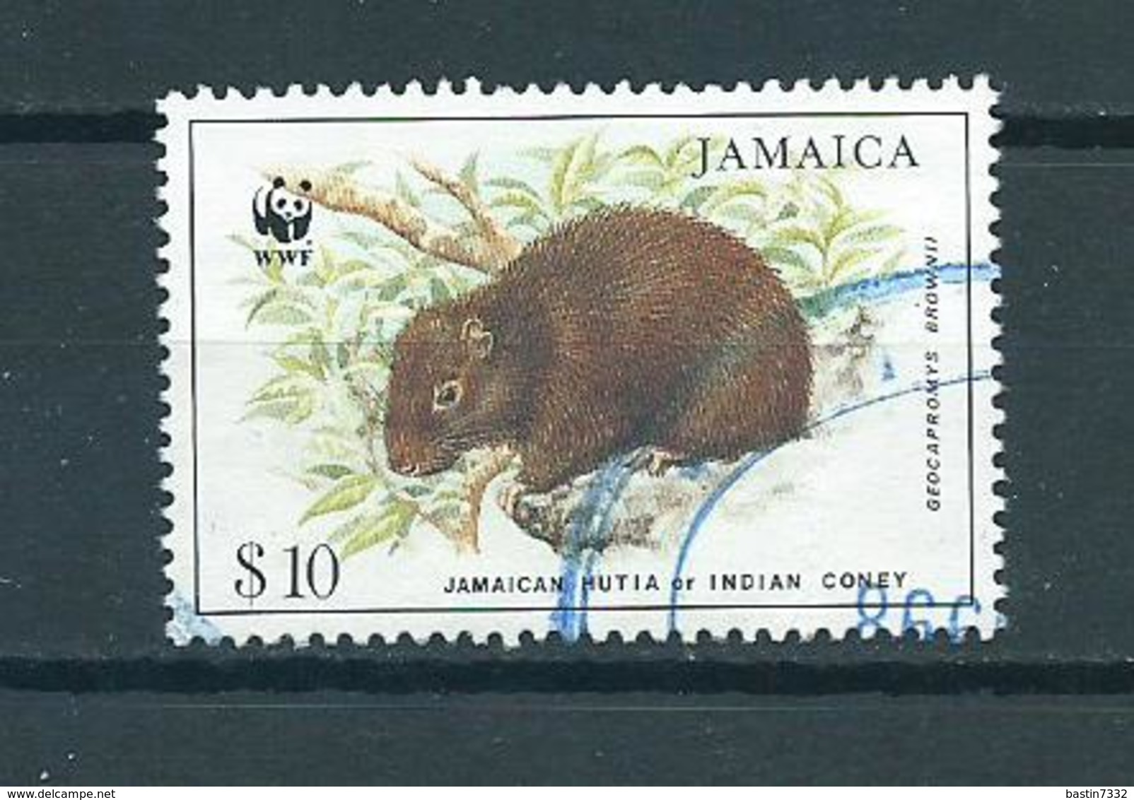 1996 Jamaica WWF $10 Animals,dieren Used/gebruikt/oblitere - Jamaica (1962-...)
