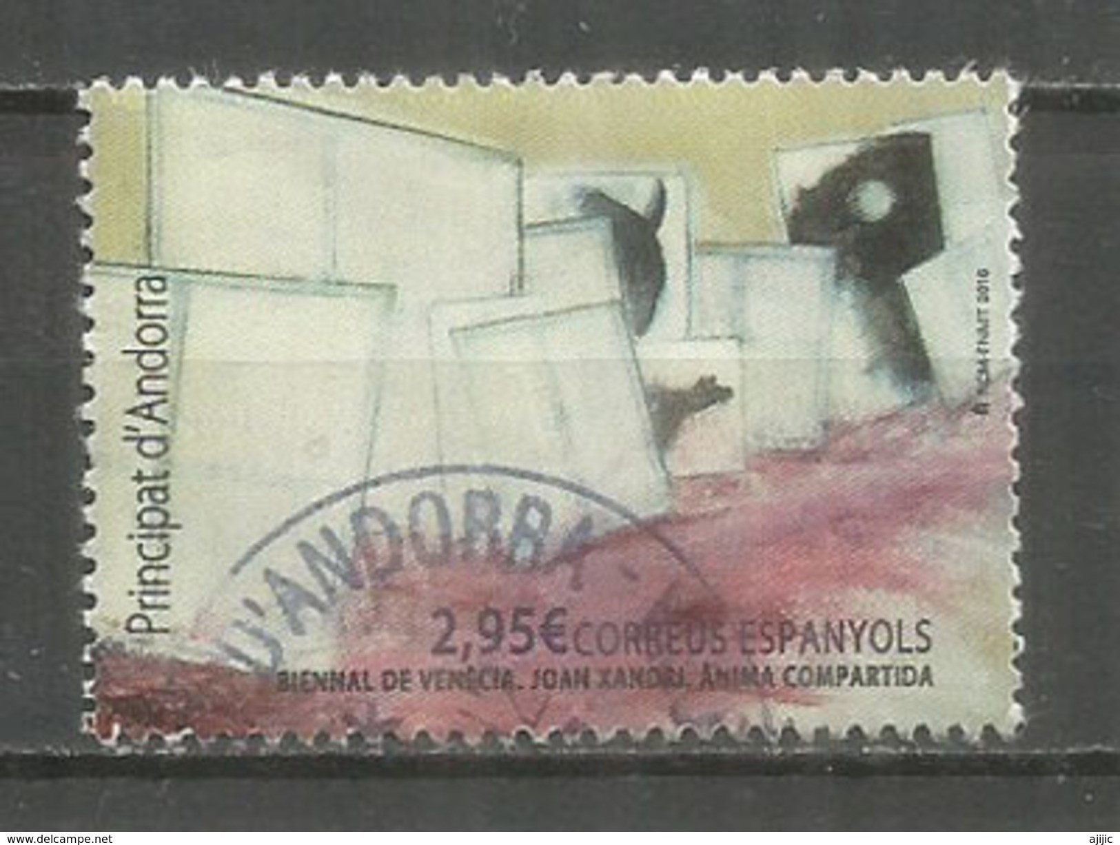 Cité De Venise (Biennale 2016),un Timbre Oblitéré, 1 ère Qualité,Exposition Internationale D'Art.Haute Faciale - Used Stamps