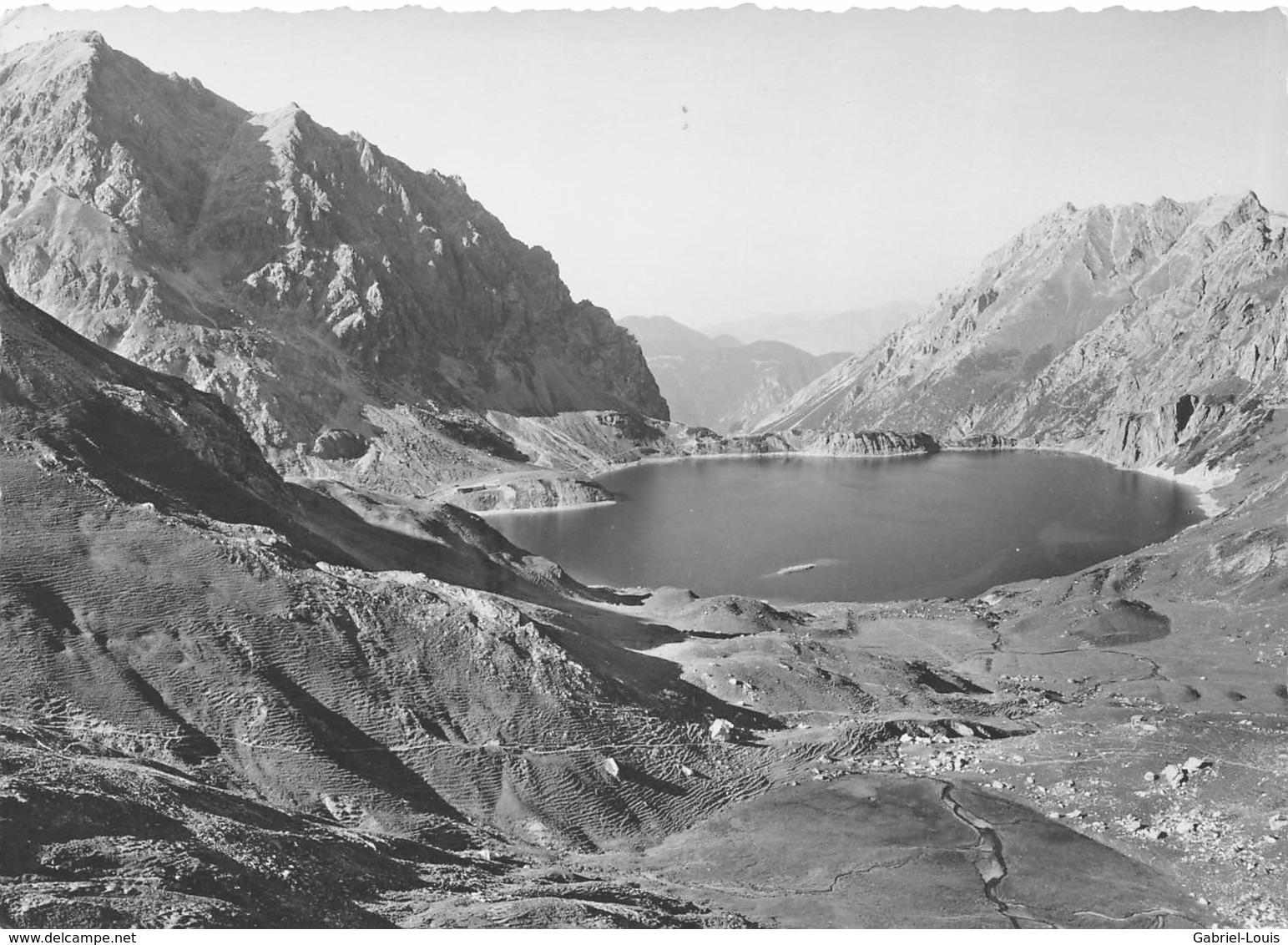 Schuders Bei Schiers Blick Vom Lüner-Egg Auf Lünersee Und Douglas Hütte(Carte 10X15 Cm) - Schiers