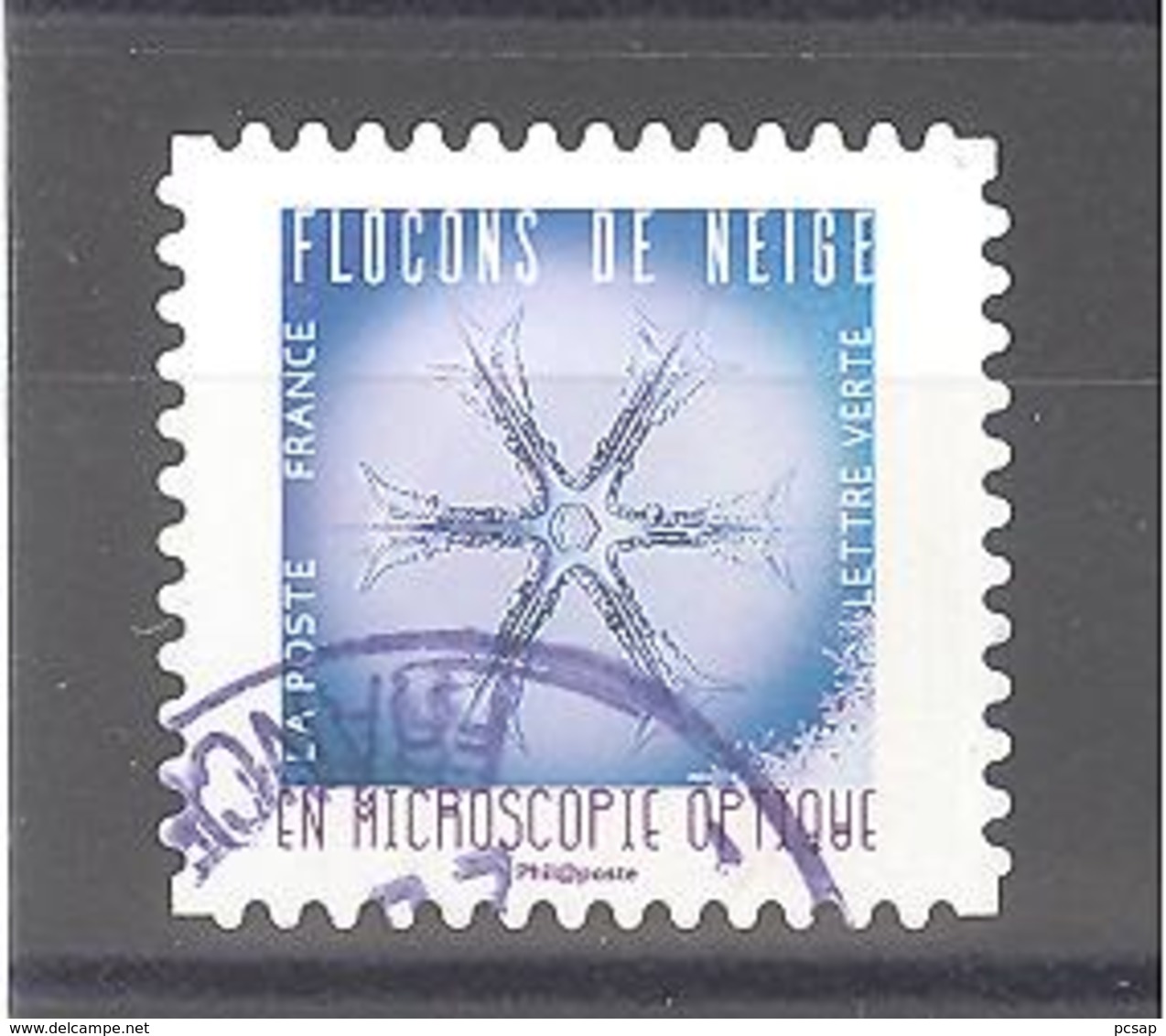 France Autoadhésif Oblitéré (Flocons De Neige N°3) (cachet Rond) - Oblitérés