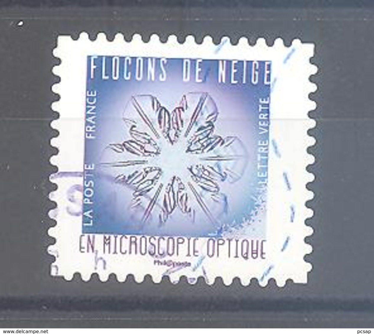 France Autoadhésif Oblitéré (Flocons De Neige N°7) (cachet Rond) - Oblitérés