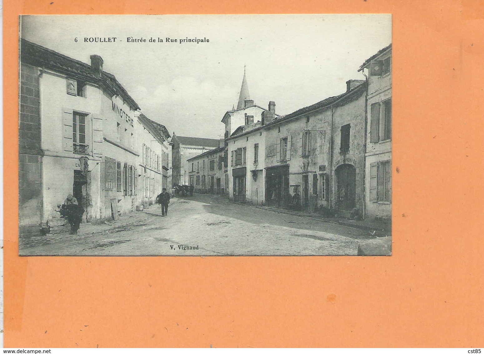 CPA - ROULLET - Entrée De La Rue Principale - Altri & Non Classificati