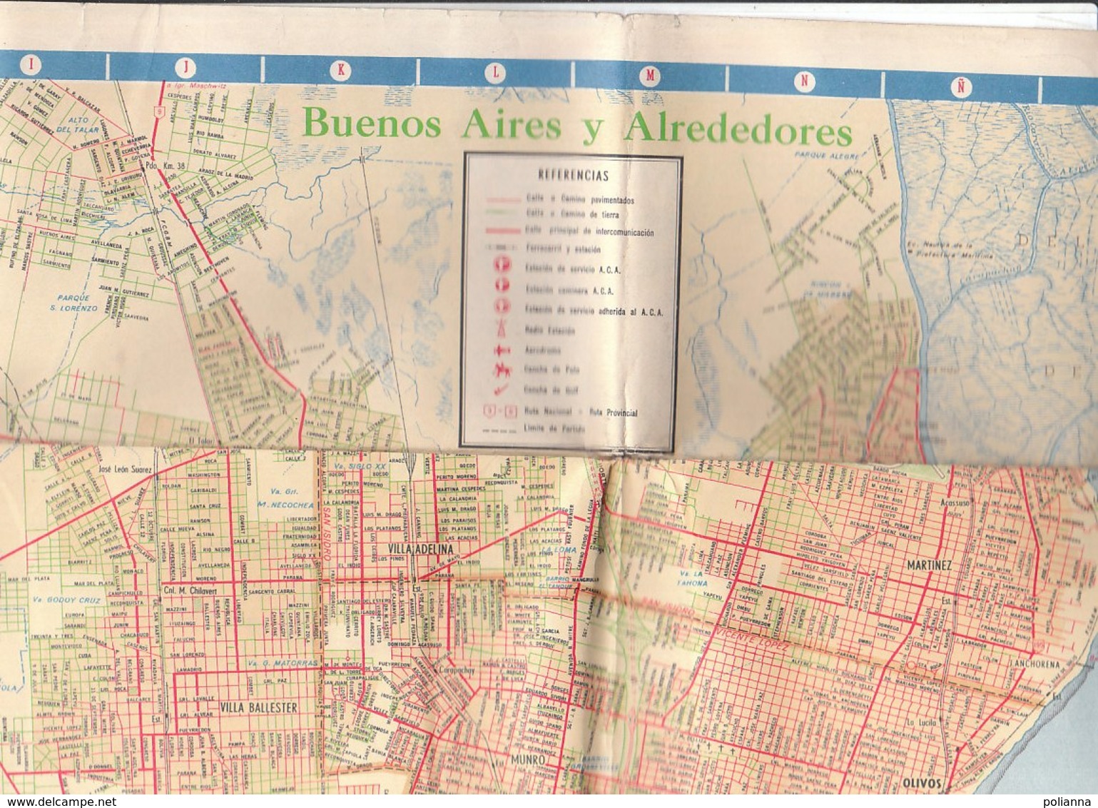 B1967 - MAP - CARTINA - CARTA STRADALE Automovil Club Argentino BUENOS AIRES Y ALREDEDORES - Carte Topografiche