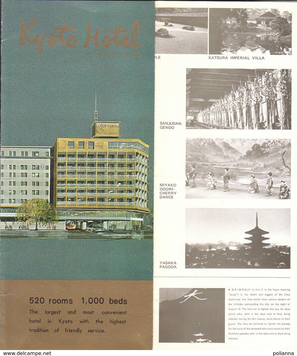 B1971 - Brochure GIAPPONE - JAPAN - KYOTO HOTEL Anni '60 - Dépliants Turistici