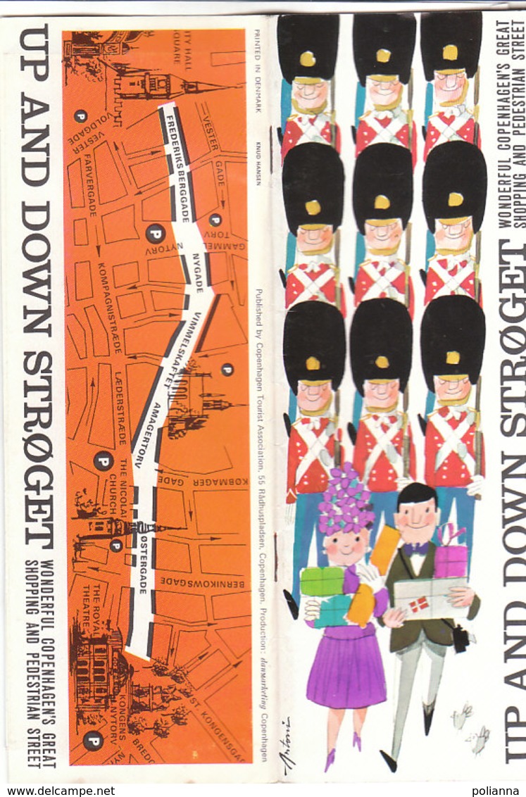 B1980 - Brochure DANIMARCA - DENMARK - UP AND DOWN STROGET - COPENAGHEN Anni '60/MAGAZINE DU NORD - Dépliants Turistici