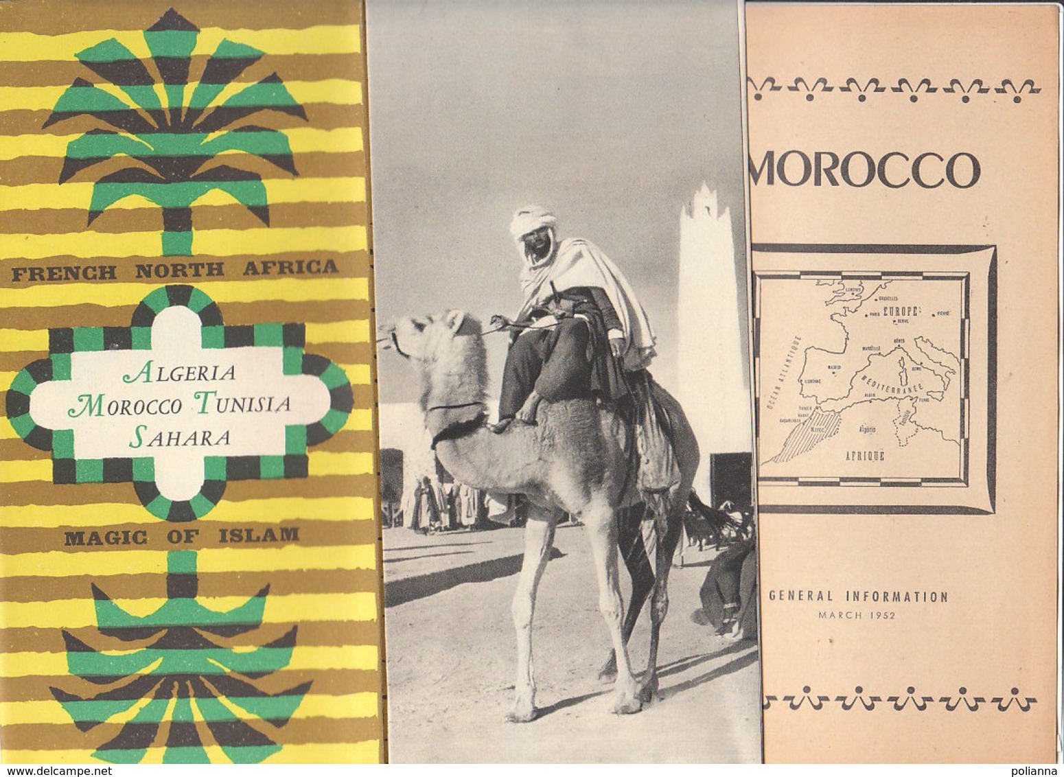 B1987 - Brochure ALGERIA - MAROCCO - TUNISIA - SAHARA 1952/MARRAKECH - Dépliants Turistici