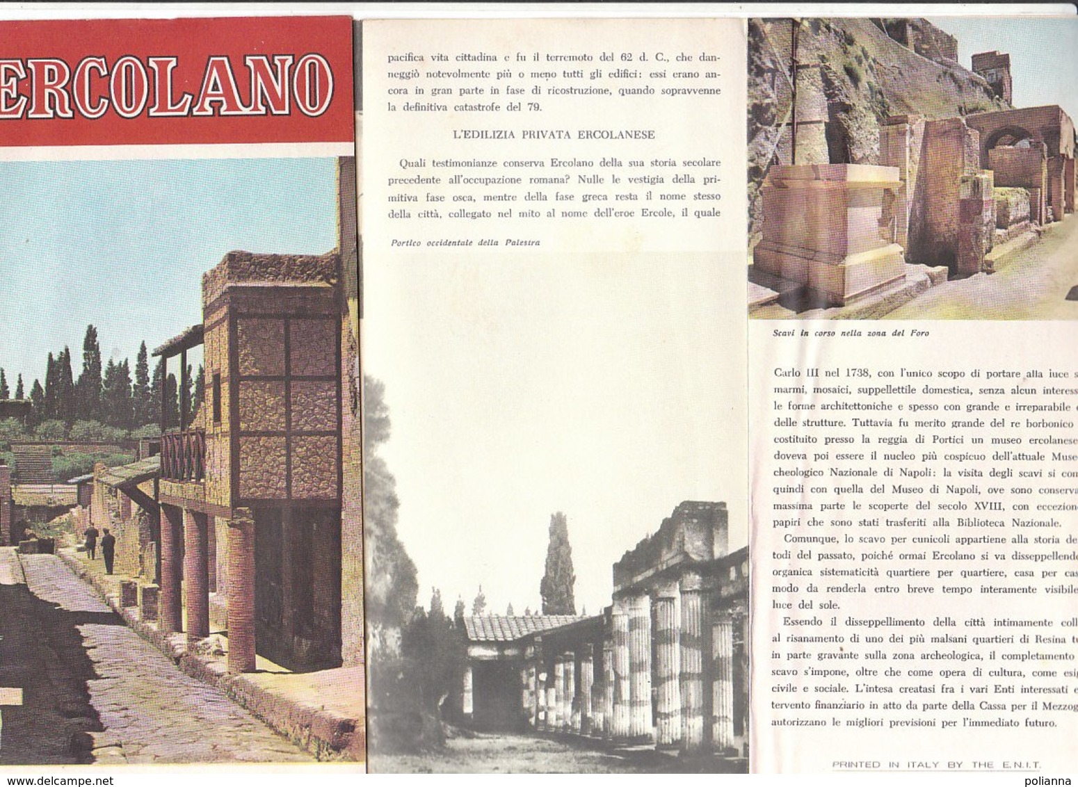 B2046 - Brochure NAPOLI - ERCOLANO Ed. Anni '80/ARCHEOLOGIA - Dépliants Turistici