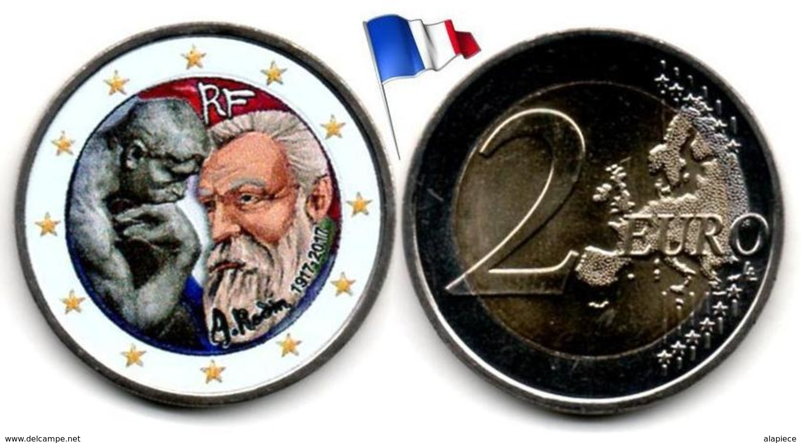 France - 2 Euro 2017 - (Auguste Rodin - Colorée) - France