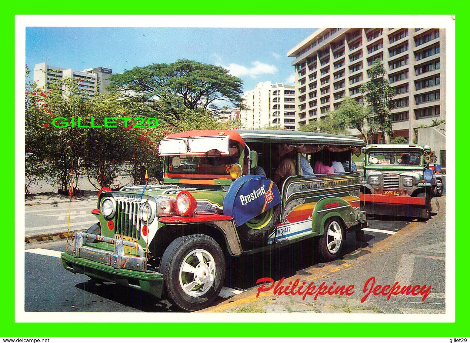 AKLAN, PHILIPPINES - OVERLOADED PASSENGER PHILIPPINE JEEPNEY  - ANIMATED - - Philippines