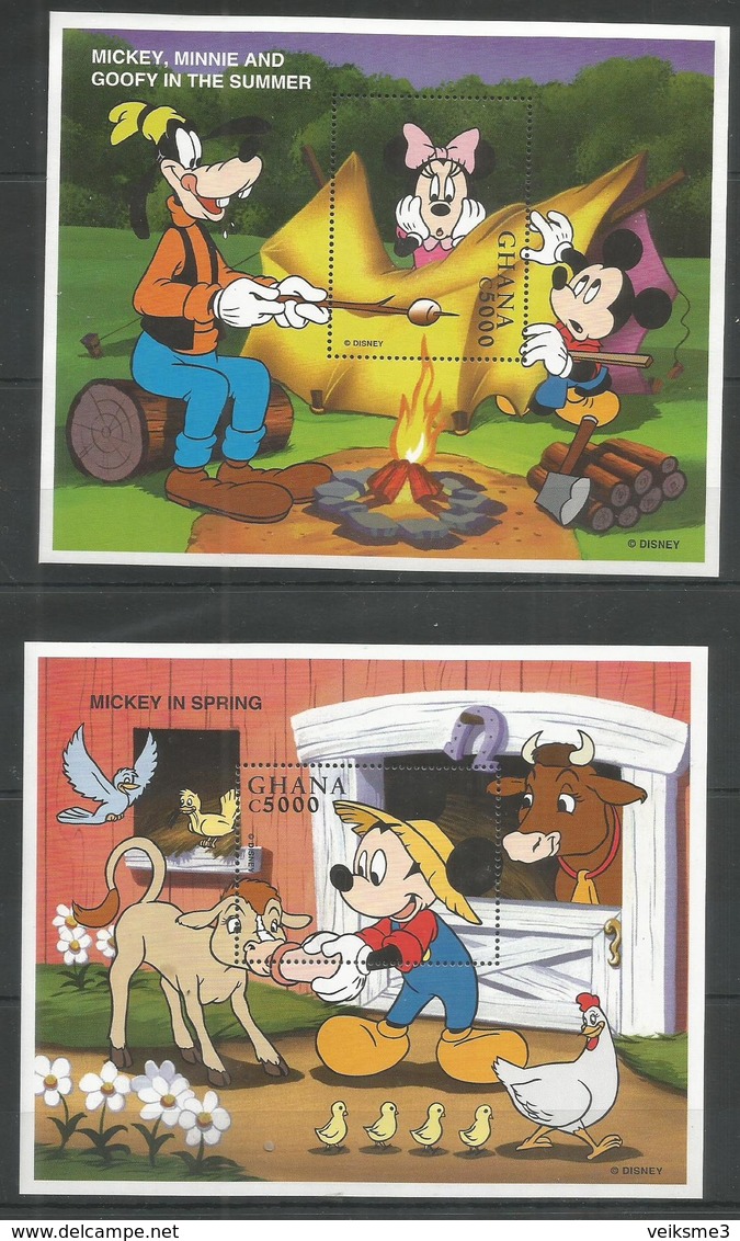 2 Pcs GHANA - MNH - Walt Disney - Disney