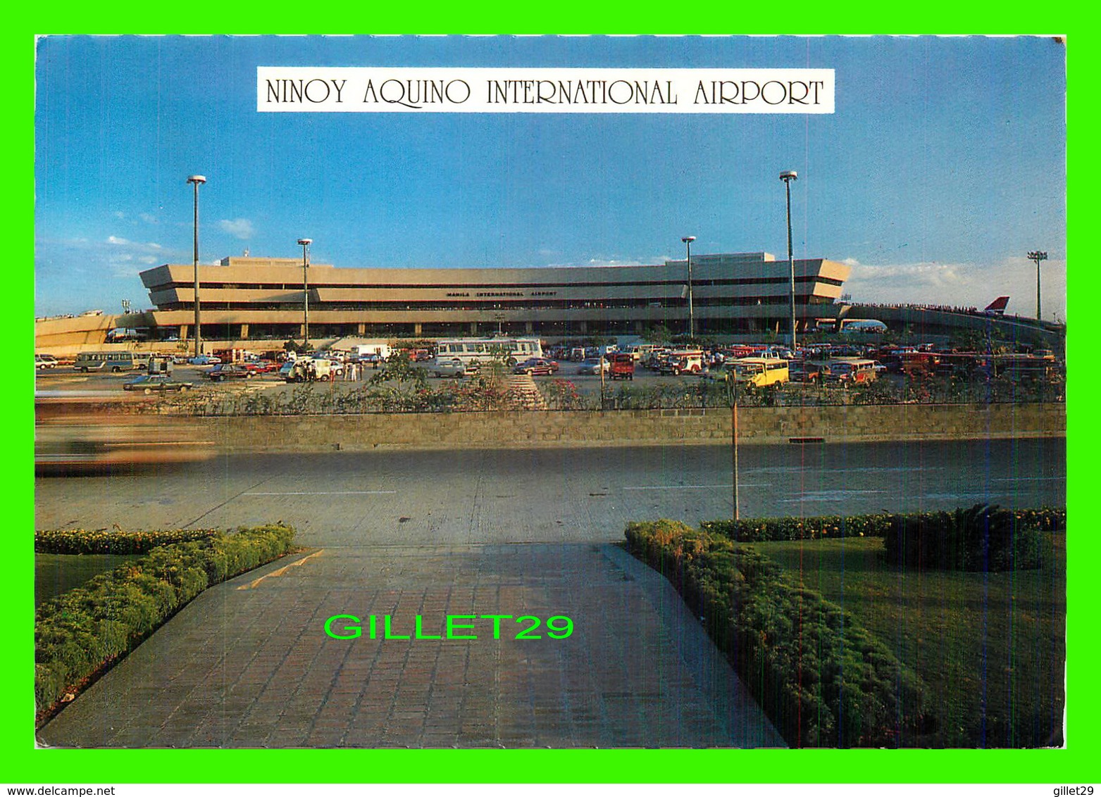 MANILLE, PHILIPPINES - NINOY AQUINO INTERNATIONAL AIRPORT - ANIMATED WITH CARS - - Philippines