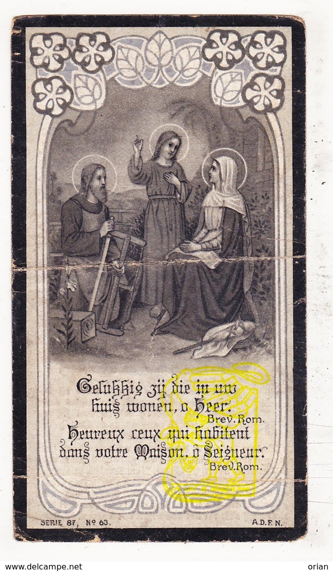 DP Magdalena M. Semetier / VanHove 14j. ° Sente Sint-Katrien 1896 † 1911 / Lendelede Kuurne Heule / Kortrijk - Images Religieuses