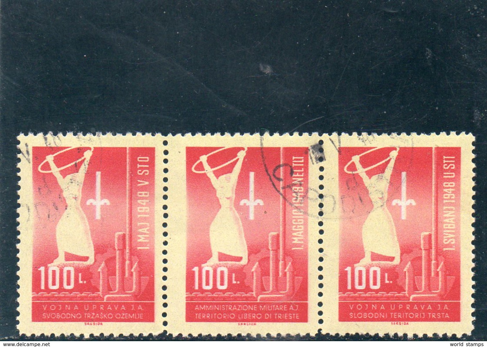 TRIESTE ZONE B 1948 O - Used