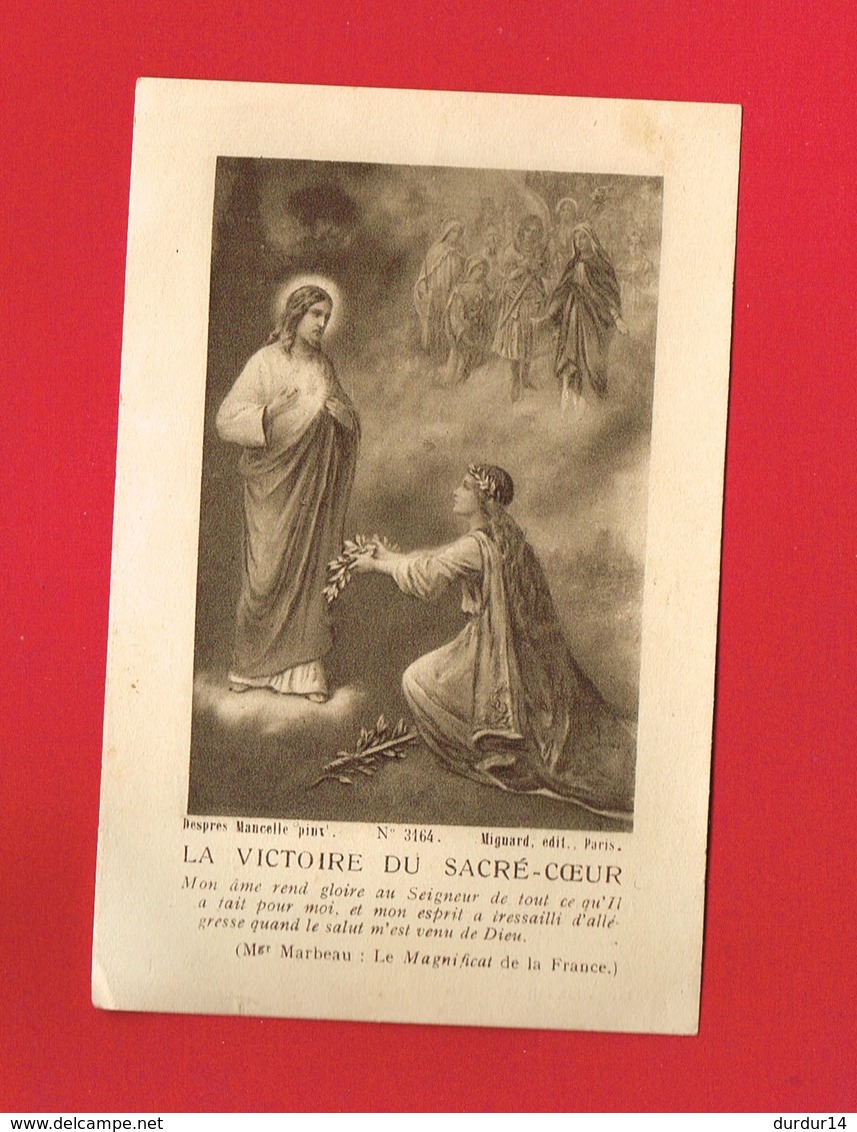 Image Pieuse ... Généalogie ... Souvenir De Mission 1921 Curé Du LOCHEUR - Devotion Images