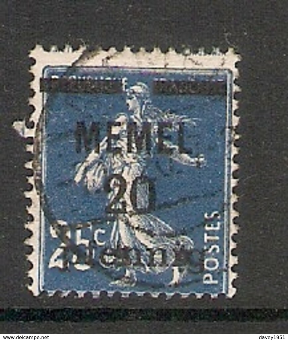 006706 Germany Memel 1920 20pf FU - Klaipeda 1923