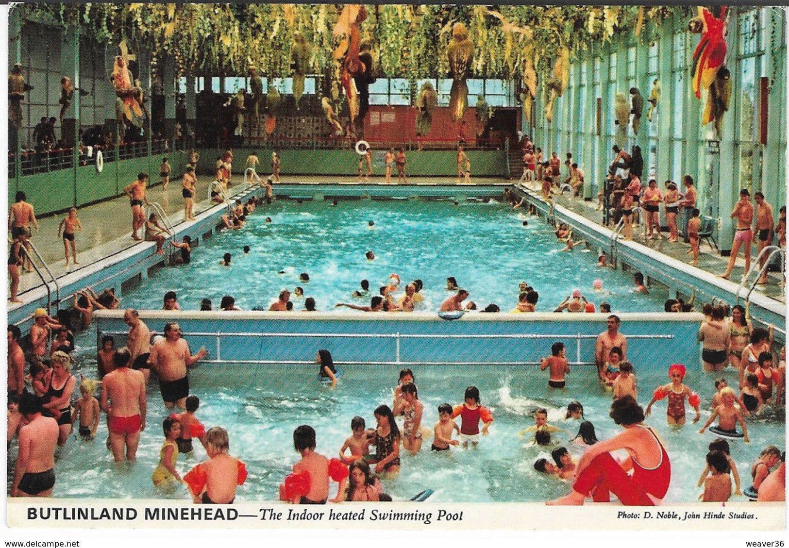 Butlinland MINEHEAD - Indoor Swimming Pool Posted 1976 (John Hinde 3M21) [P0089/1D] - Other & Unclassified