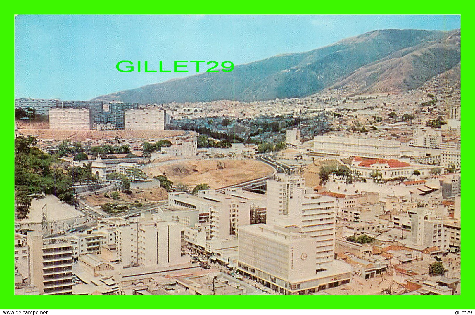 CARACAS, VENEZUELA - PANORAMA FROM CENTRO SIMON BOLIVAR, SHOWING THE FEDERACION & NEW HIGHWAY TO LA GUAIRA - - Venezuela