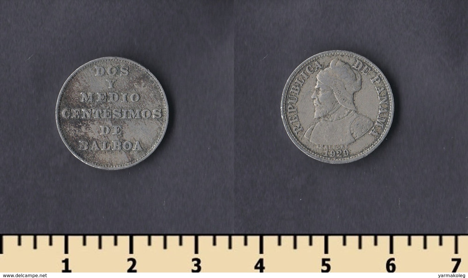 Panama 2 1/2 Centésimos 1929 - Panama