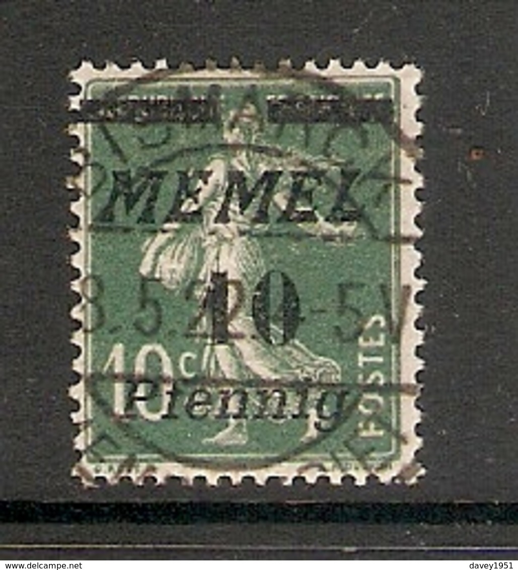 006716 Germany Memel 1922 10pf FU - Klaipeda 1923