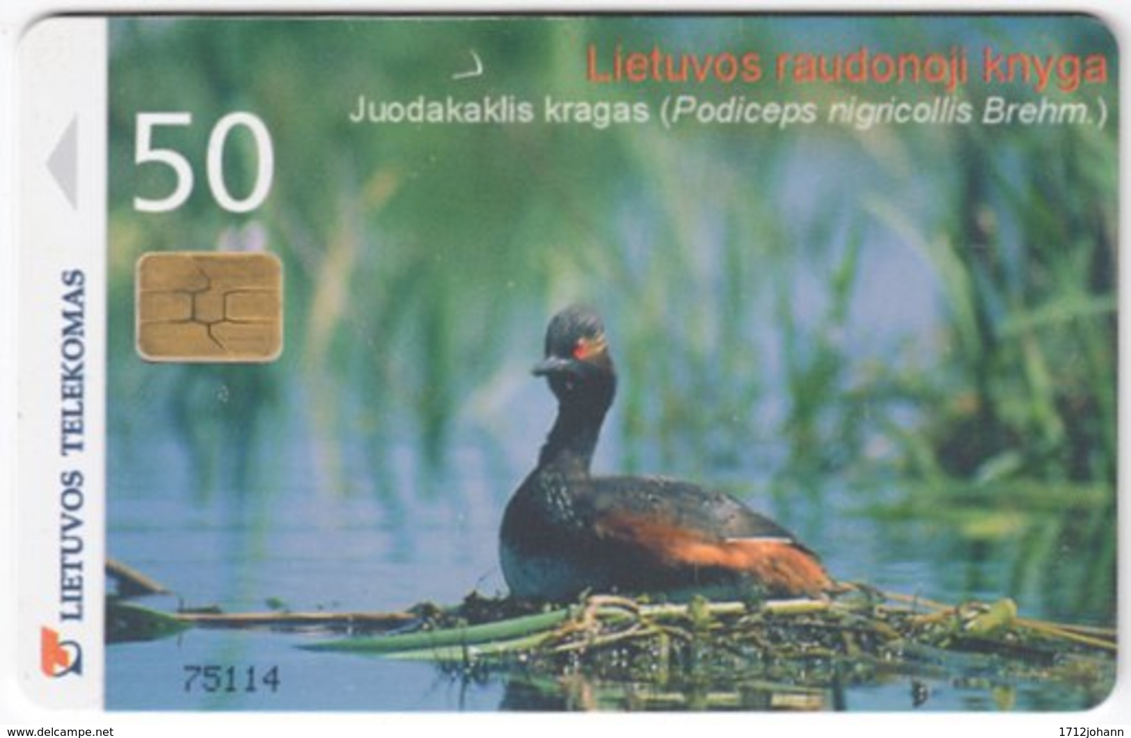 LITUHANIA A-447 Chip Telekomas - Animal, Bird - Used - Lithuania