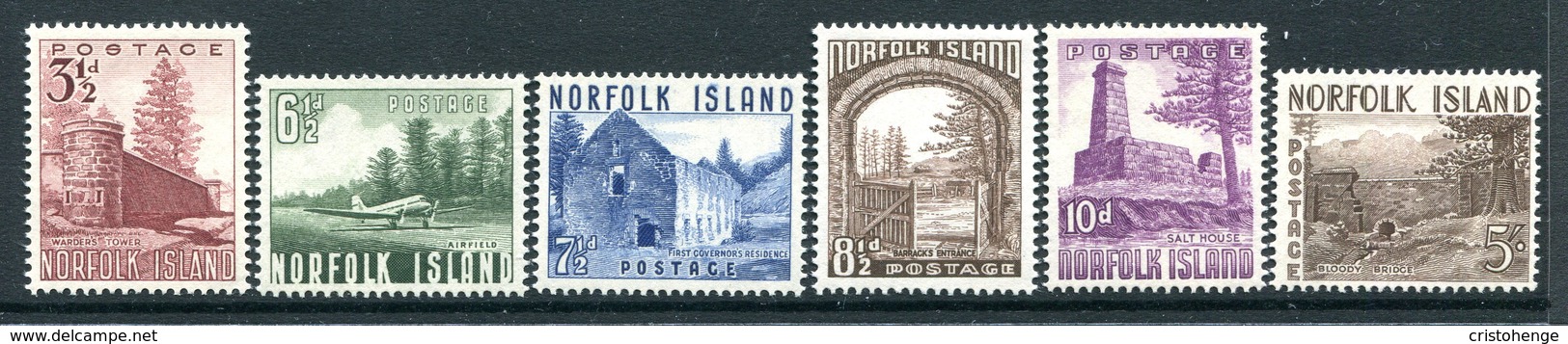 Norfolk Island 1953 Definitives Set MNH (SG 13-18) - Ile Norfolk