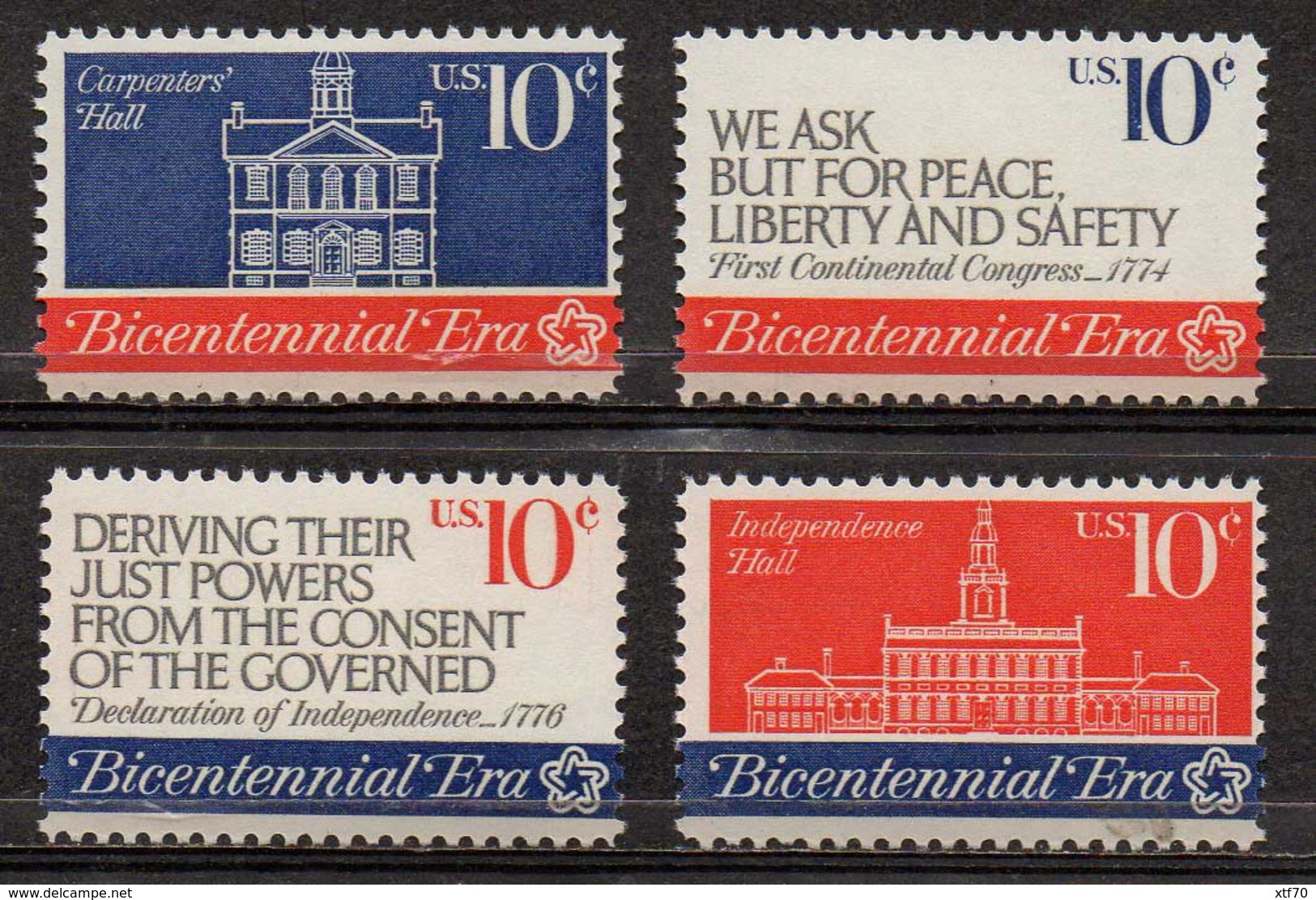 USA 1974 1st Continental Congress - Unused Stamps