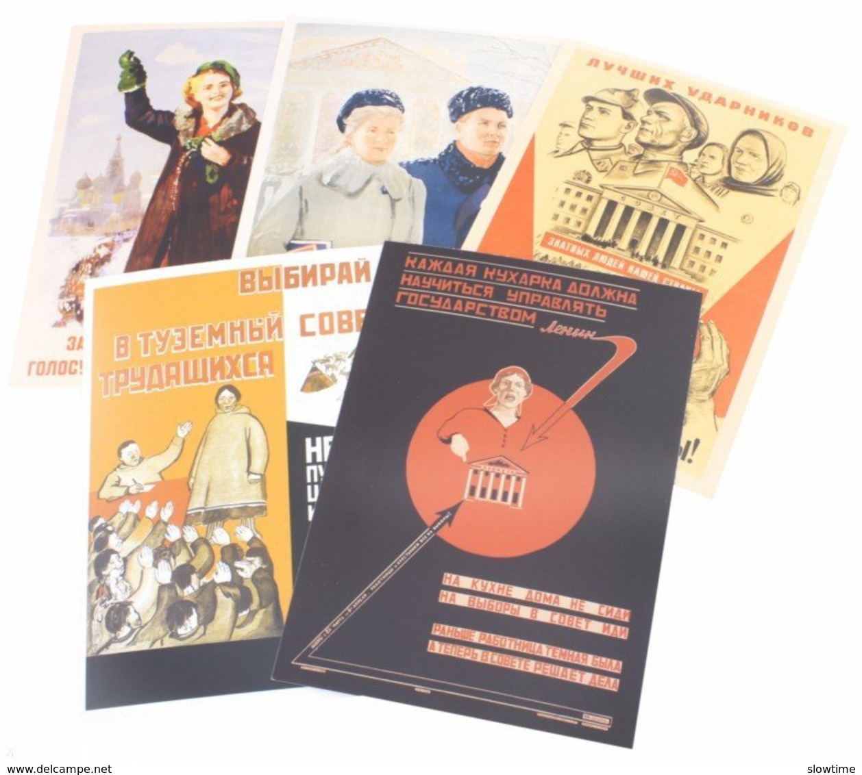Ensemble De 22 Cartes Postales, Toutes Pour Les élections, Staline, Propagande Communiste, URSS - History