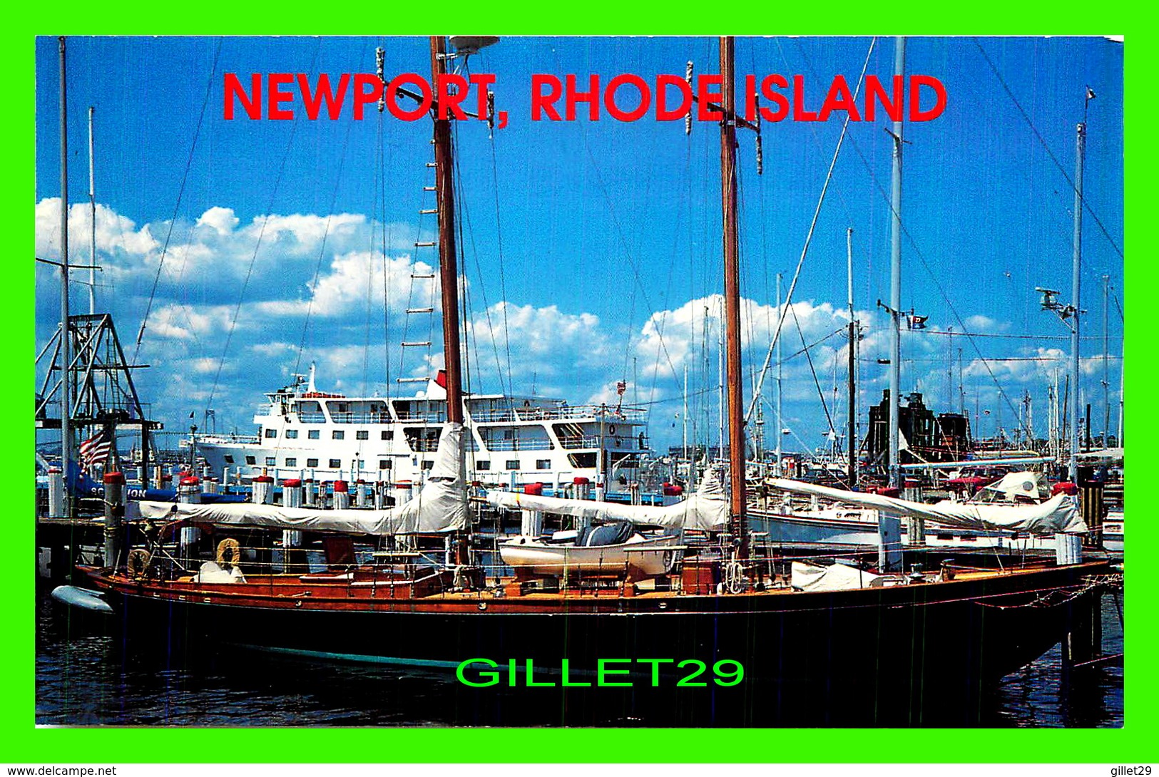 BATEAUX, SHIP - VOILIER À NEWPORT, RHODE ISLAND - - Velieri