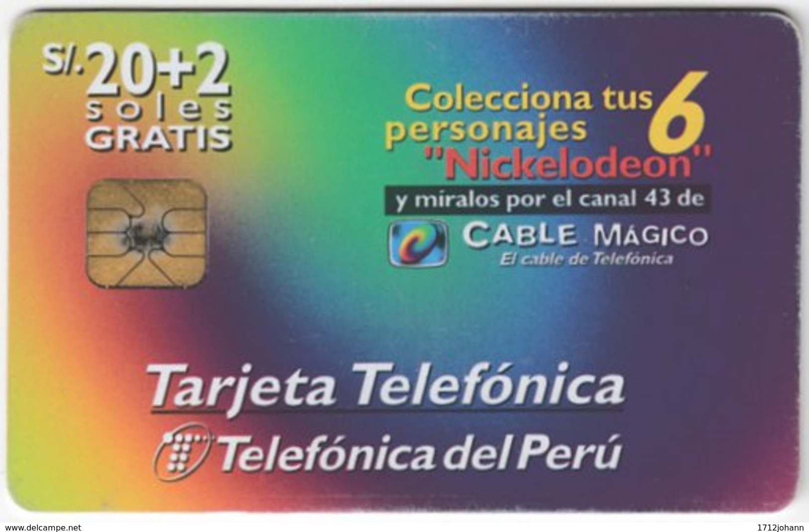 PERU A-137 Chip Telepoint - Used - Peru