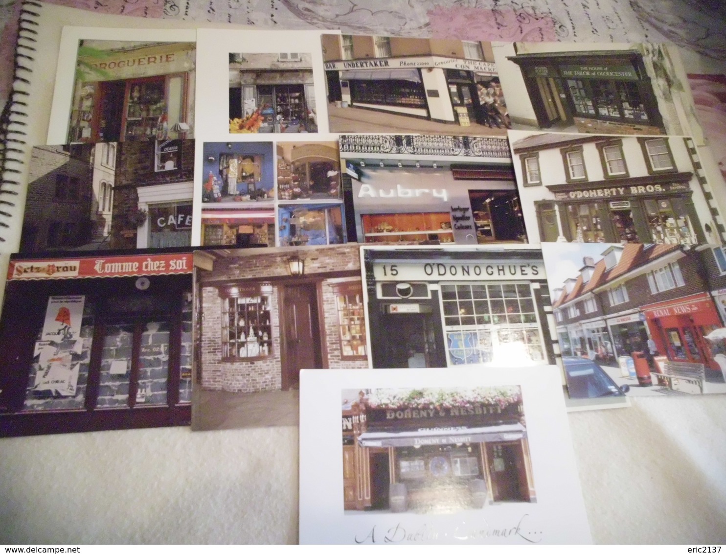 LOT DE 13 CARTES (vierges) ..FACADES DE MAGASINS ...BOUTIQUES ...COMMERCES - 5 - 99 Cartes