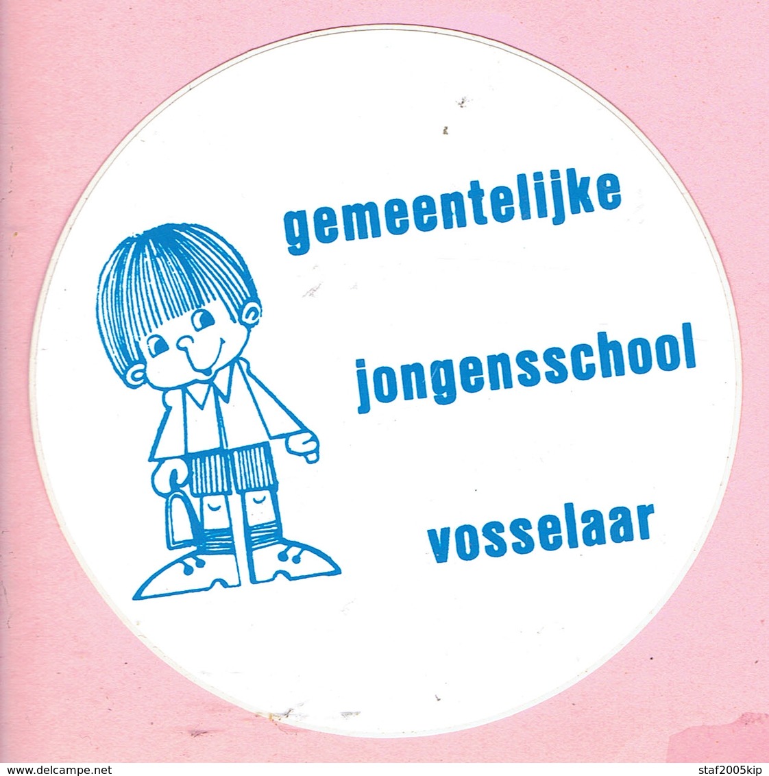 Sticker - Gemeentelijke Jongensschool Vosselaar - Autocollants