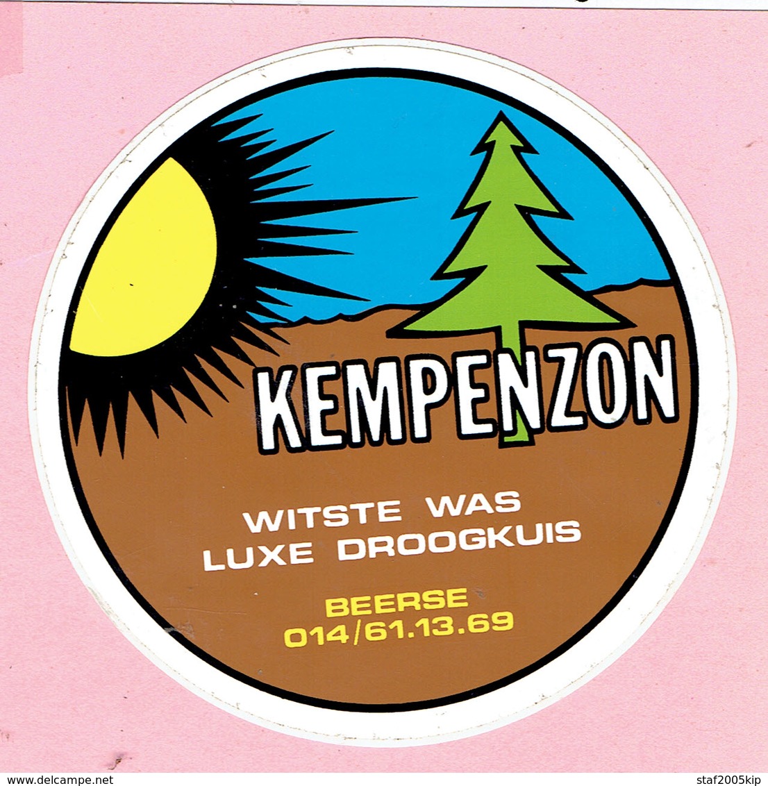 Sticker - KEMPENZON - Witste Was - Luxe Droogkuis - Beerse - Stickers