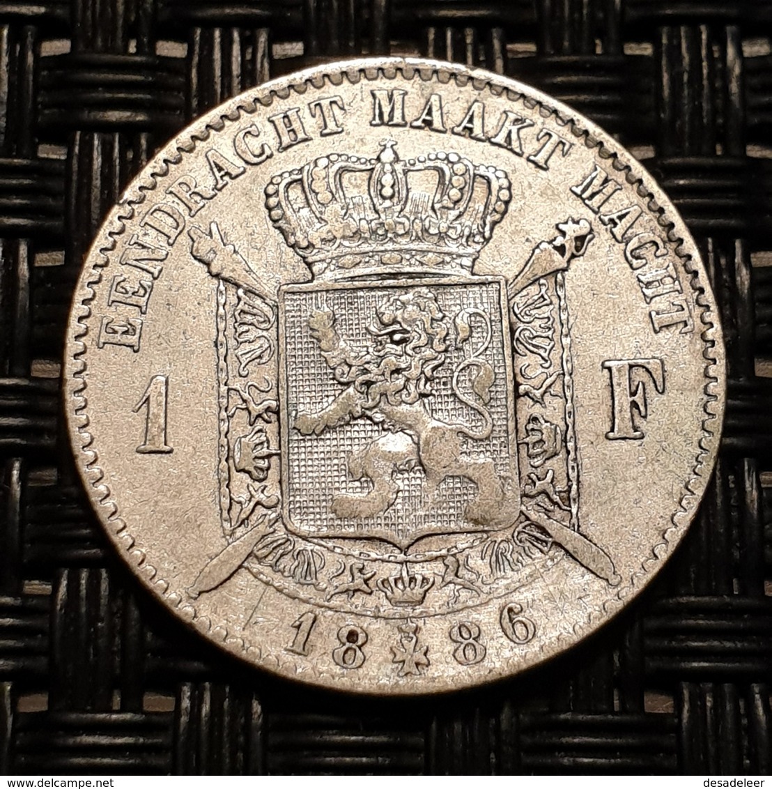 Belgium 1 Franc 1886 (NLD - L. WIENER) - 1 Franc