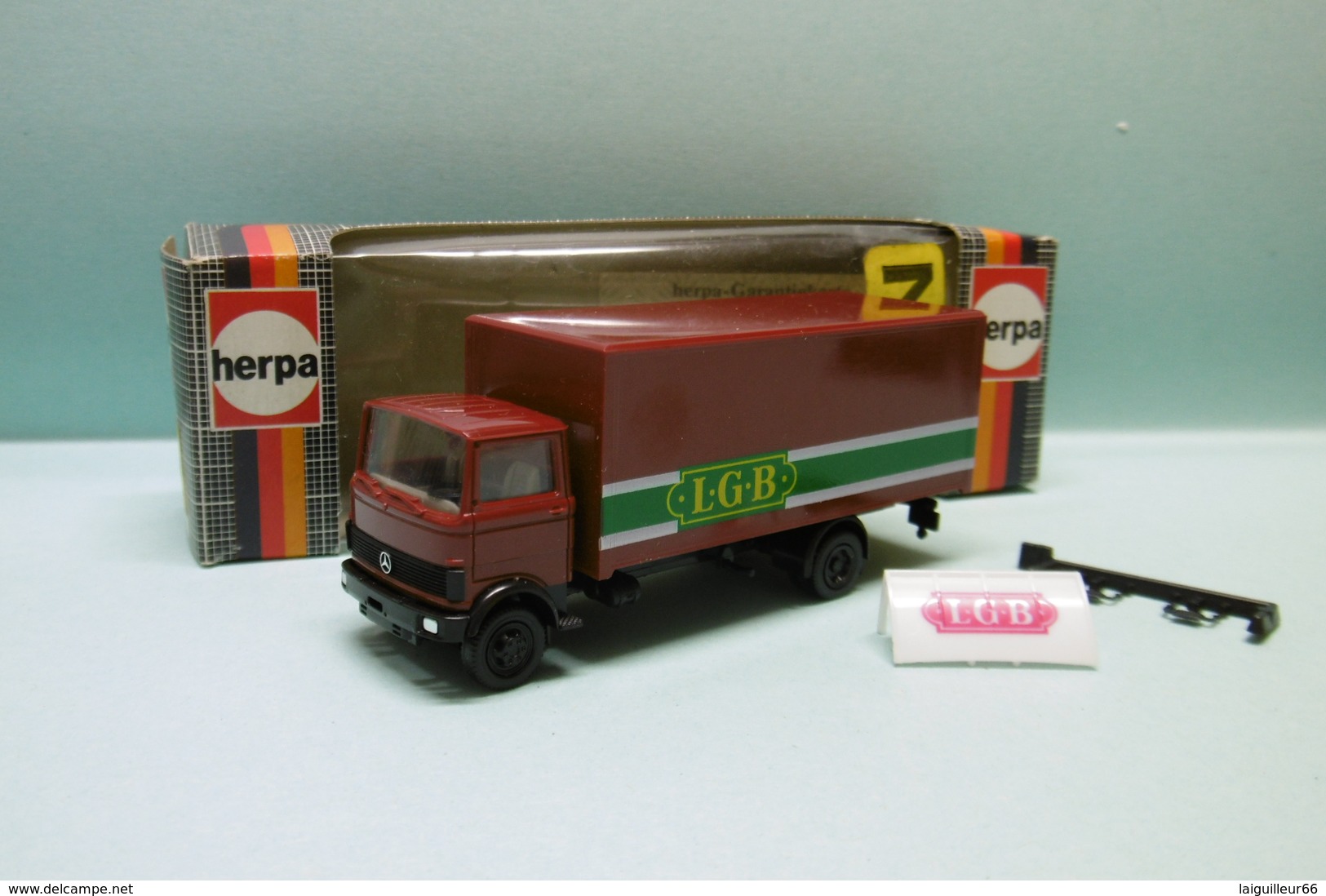 Herpa - CAMION MERCEDES BENZ LGB Réf. 814392 Neuf NBO HO 1/87 - Véhicules Routiers
