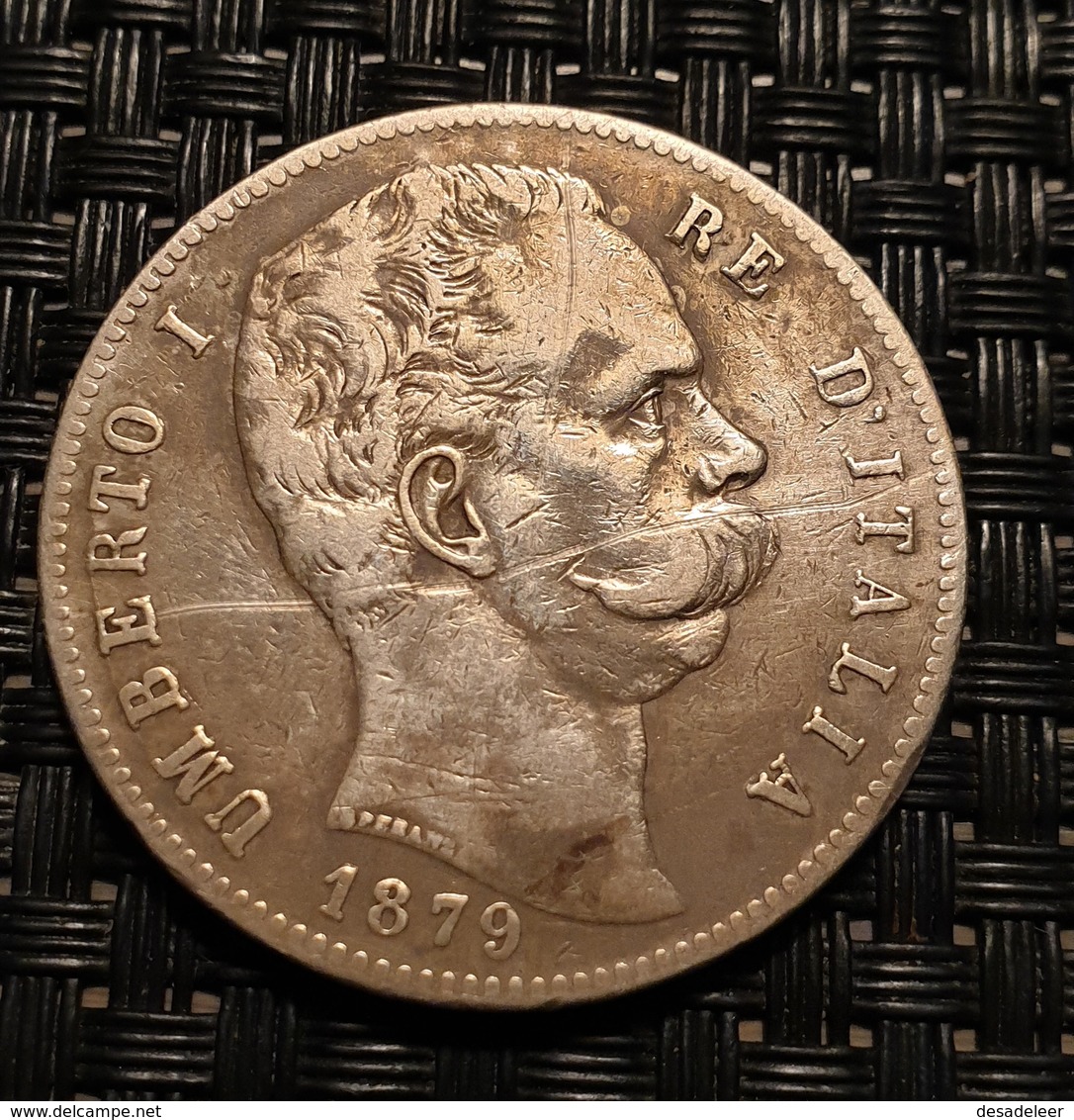 Italy 5 Lira 1879 - 1878-1900 : Umberto I