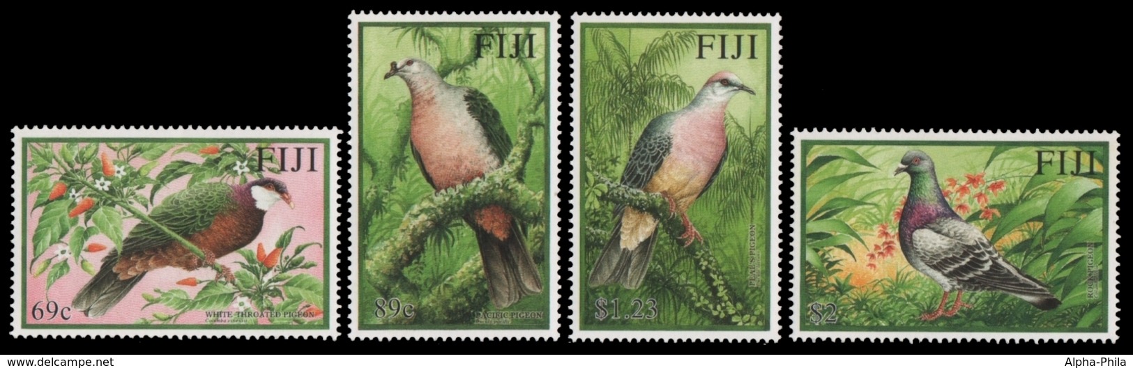 Fidschi 2001 - Mi-Nr. 970-973 ** - MNH - Vögel / Birds - Fiji (1970-...)