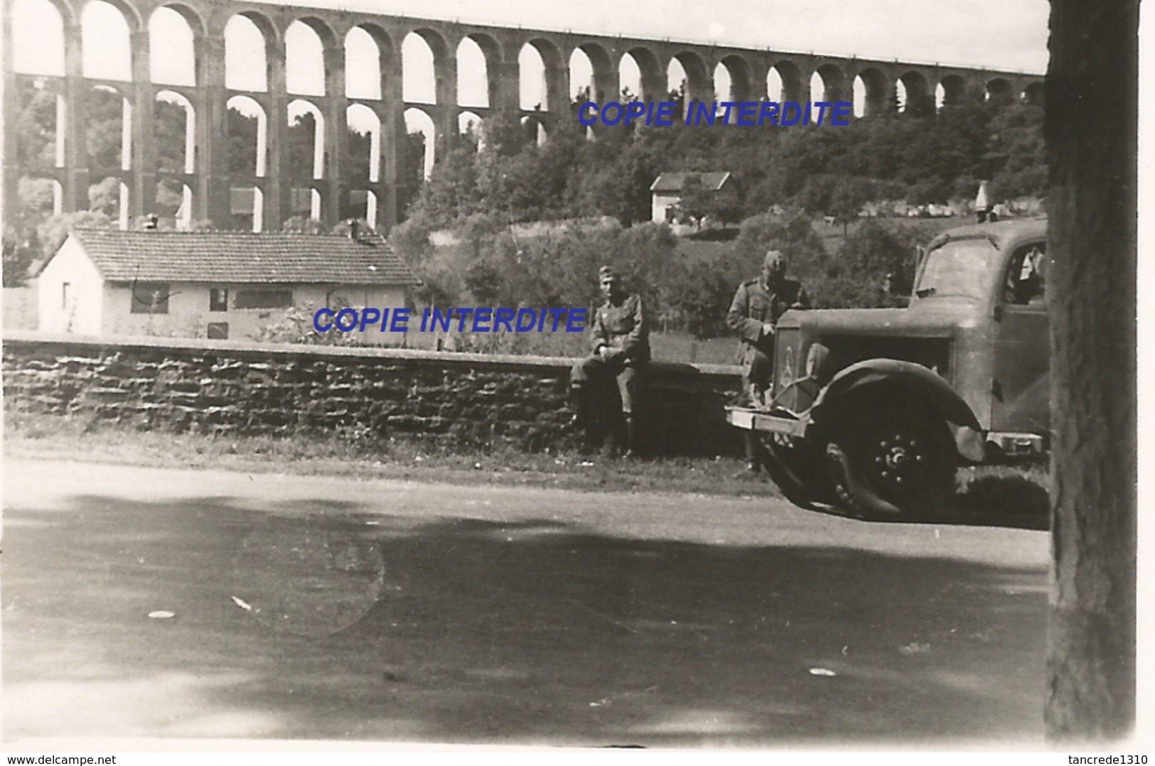 WW2 PHOTO ORIGINALE Soldats Allemands Sviaduc De CHAUMONT 52 HAUTE MARNE - 1939-45