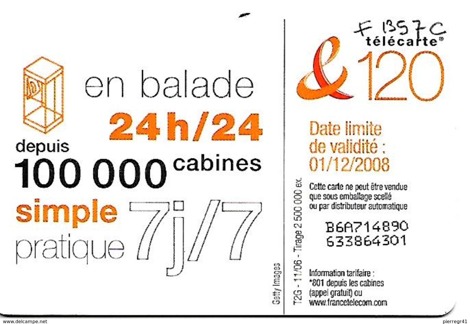 CARTE°-PUBLIC-120U-F1357C-GEM1-11/06-DANSE 3-UTILISE-TBE - 2006