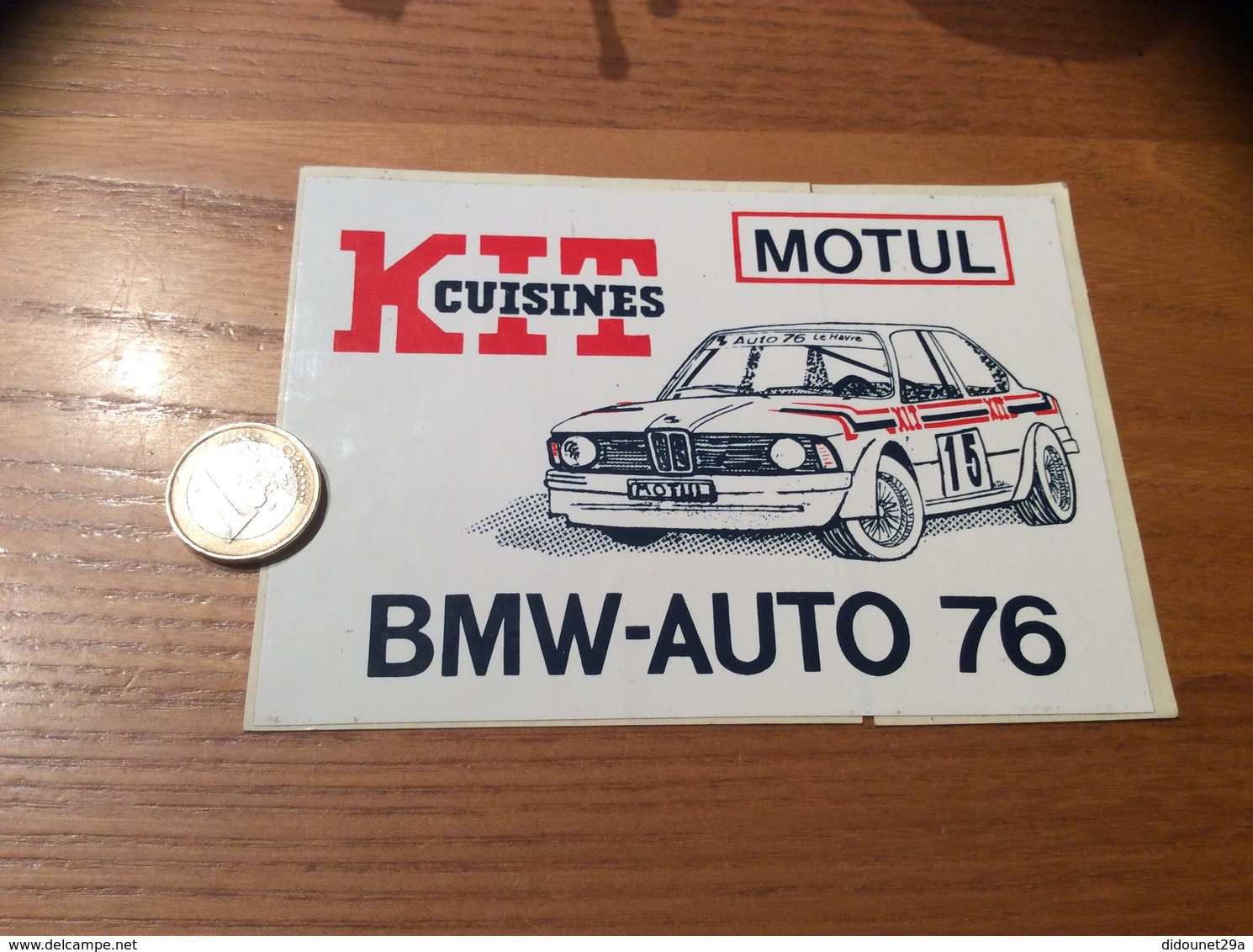 AUTOCOLLANT, Sticker ** "BMW-AUTO 76 - KIT CUISINES - MODUL" (voiture, Huile) - Autocollants