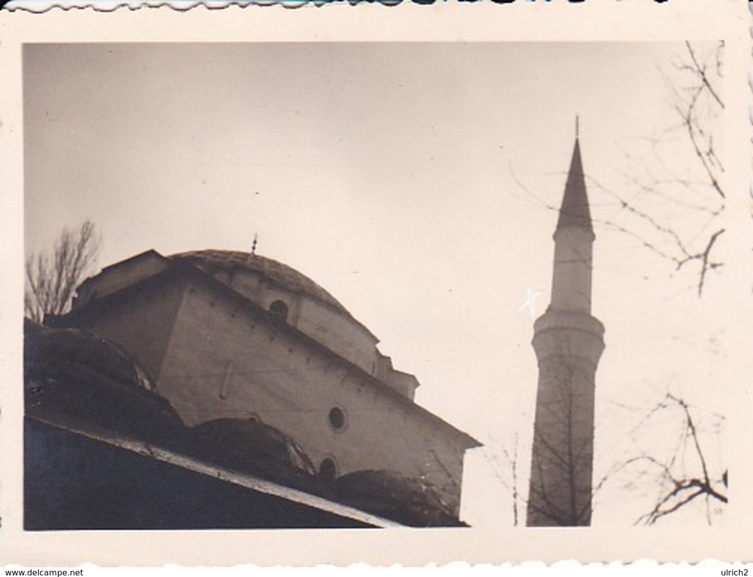 Foto Moschee Mit Minarett - 1937 - 8*5,5cm (38757) - Orte