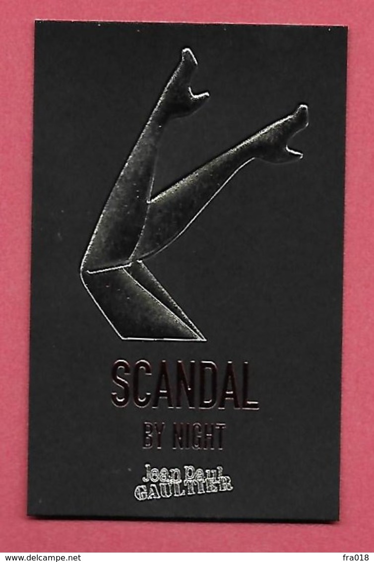 F- Carte à Sprayer J.P GAULTIER -  Scandal By Night - Perfume Card - Modernes (à Partir De 1961)