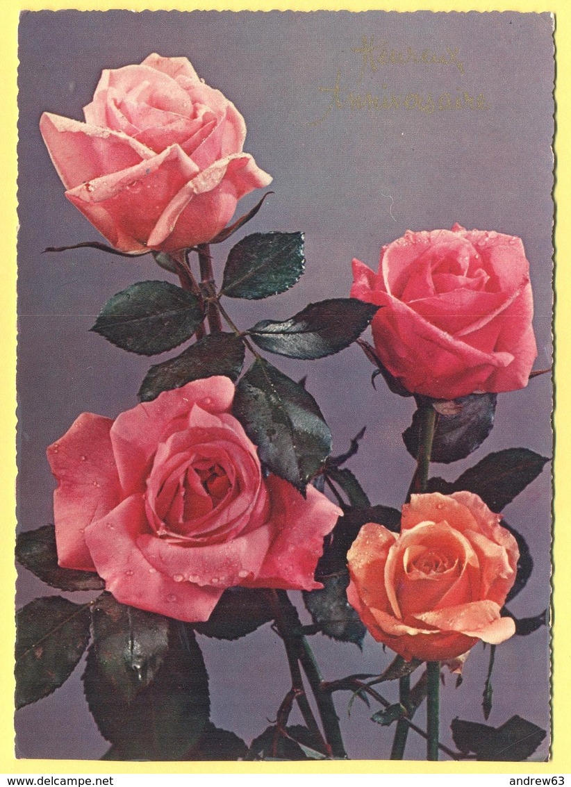 Tematica - Fiori - Rose - Mazzo Di Rose - Heureux Anniversaire - Wrote But Not Sent - Roses