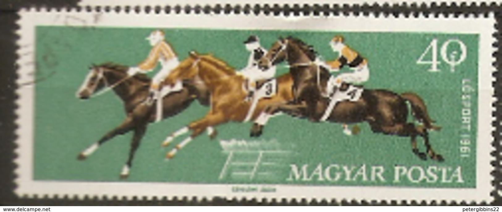 Hungary  1961  SG  1759 Racehorses   Fine Used - Chevaux