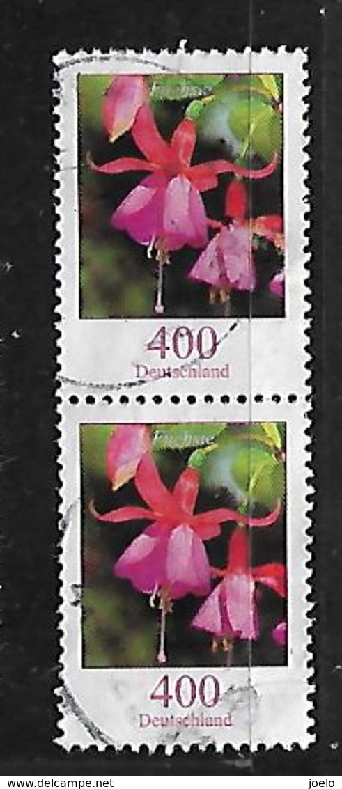 GERMANY 2015 ORCHIDS HV PAIR - Used Stamps